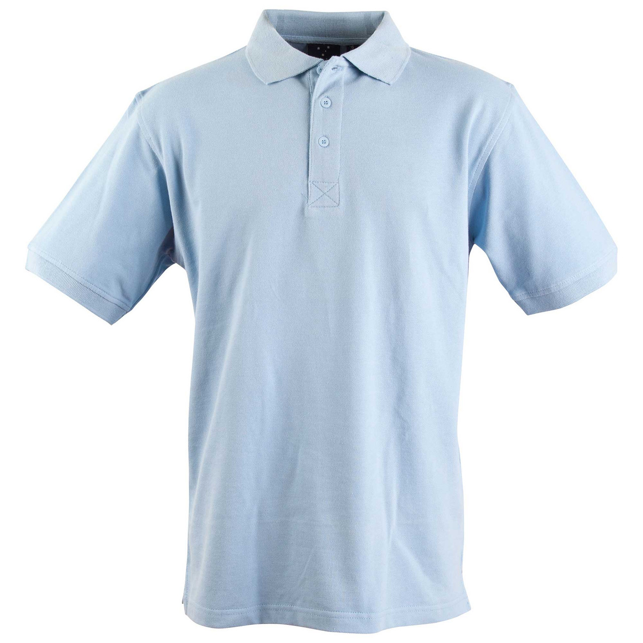 Shop for Mens 100% Cotton Knit Short Sleeve Polo Shirt Online