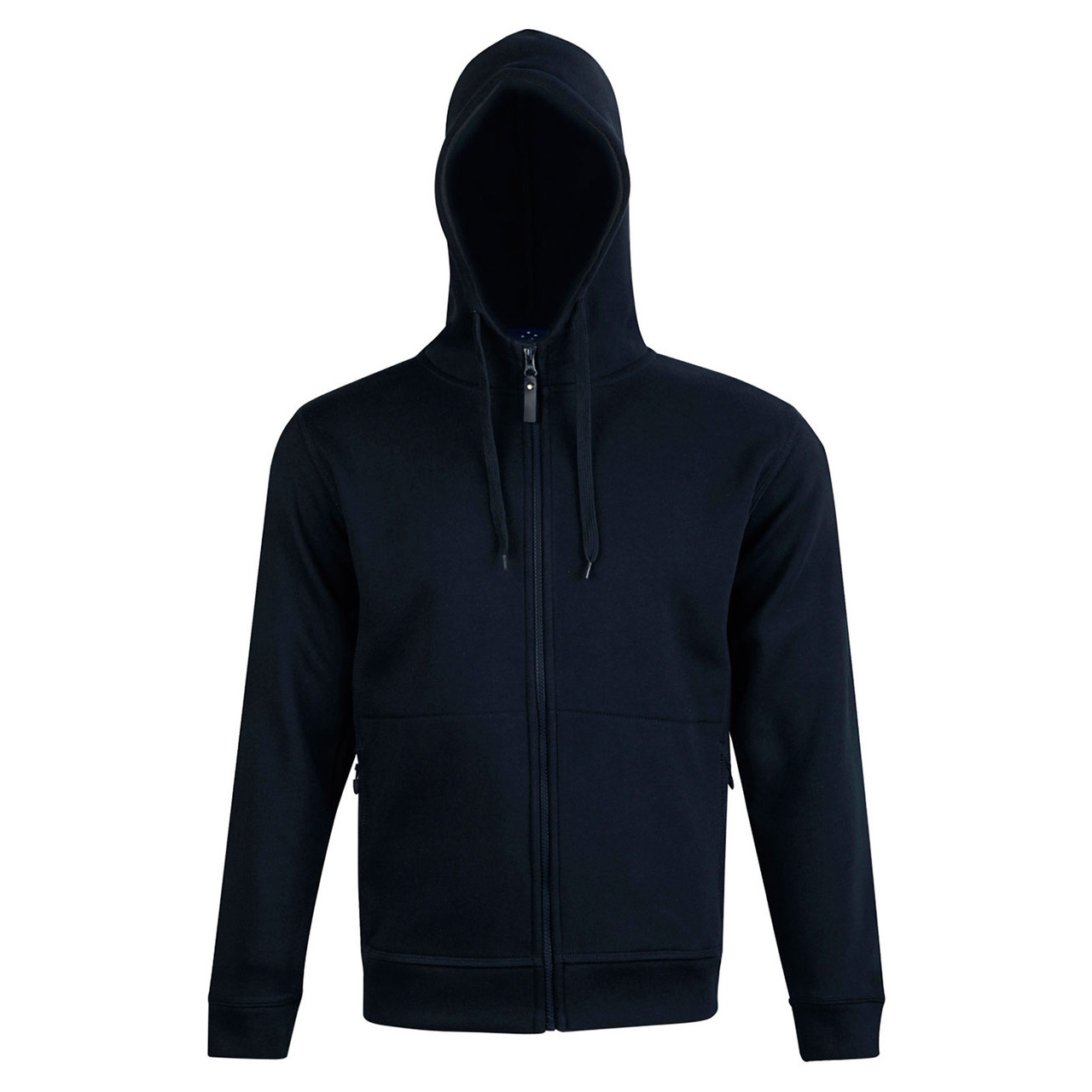 Zip Contrast Fleece Hoodie Jackets 