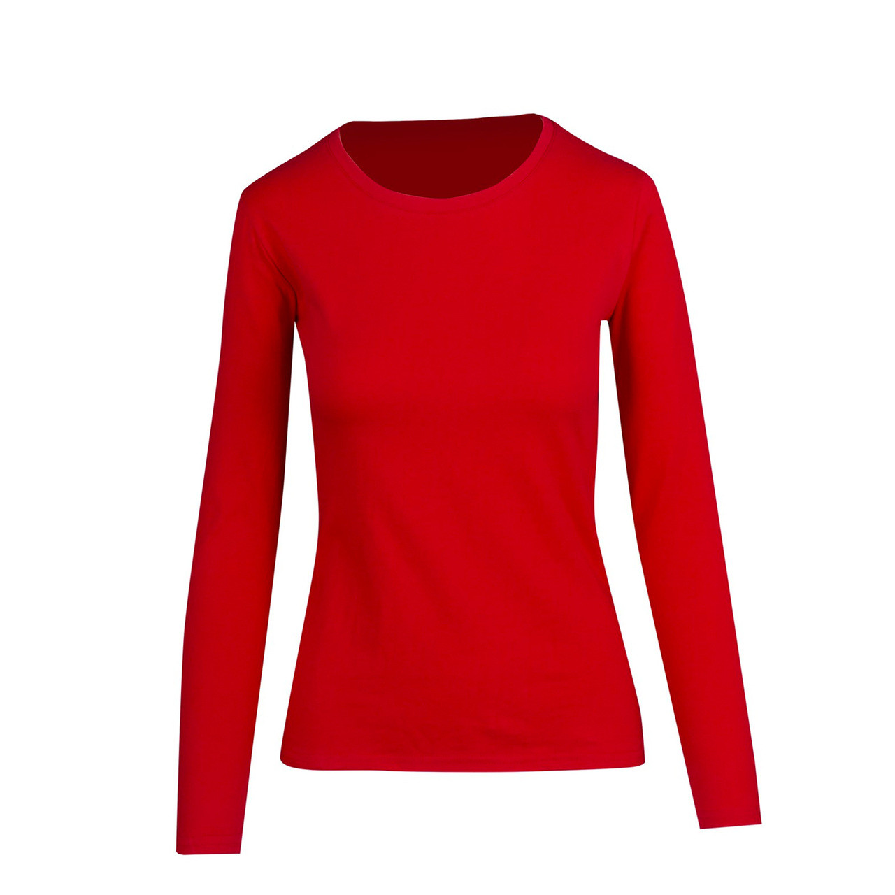 red long sleeve shirt womens