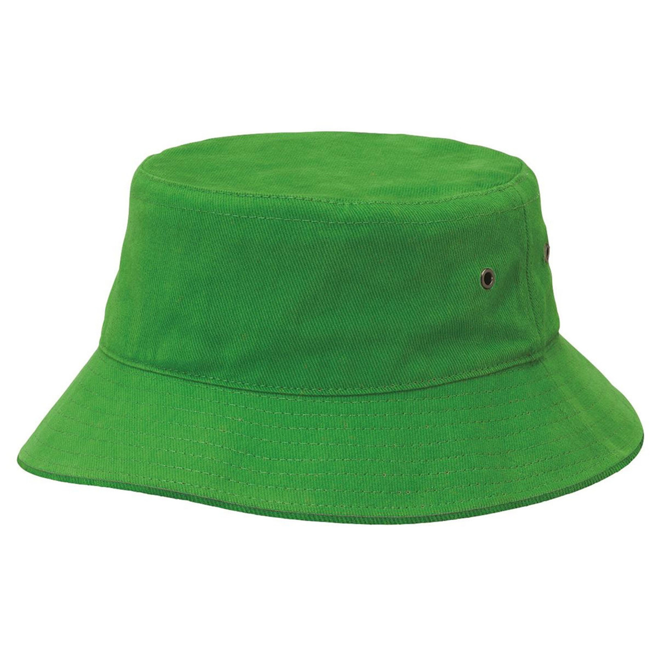 Heavy Cotton Sandwich Brim Bucket Hat 
