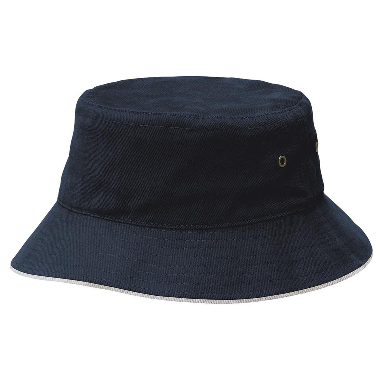 Heavy Cotton Sandwich Brim Bucket Hat 