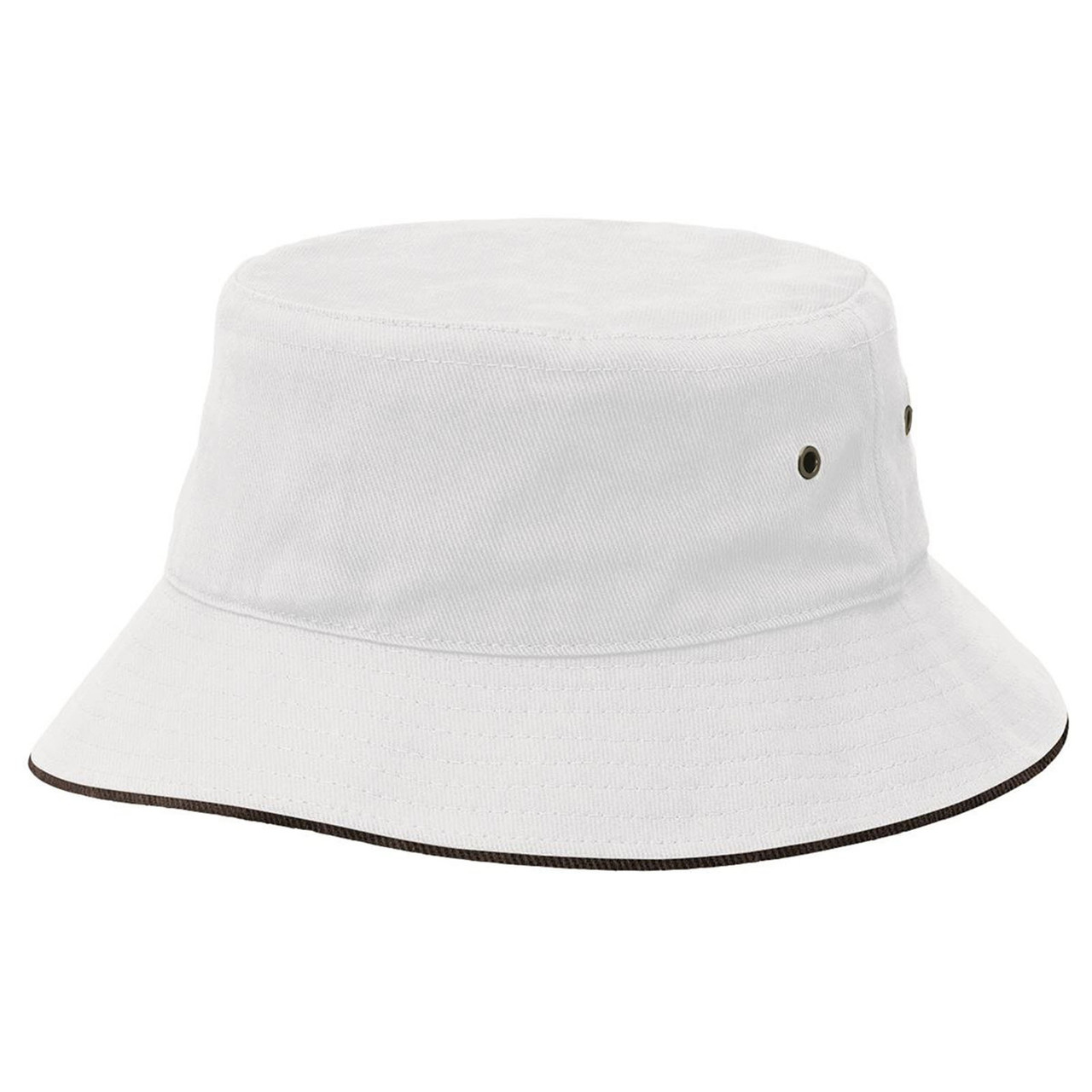Heavy Cotton Sandwich Brim Bucket Hat 