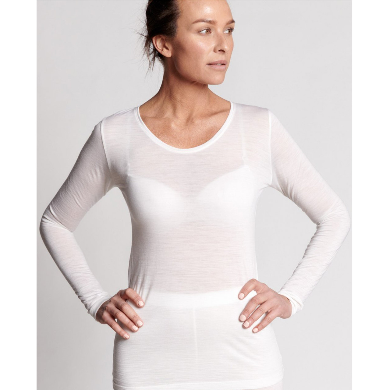 Ladies E Wool Lyocell Long Sleeve 