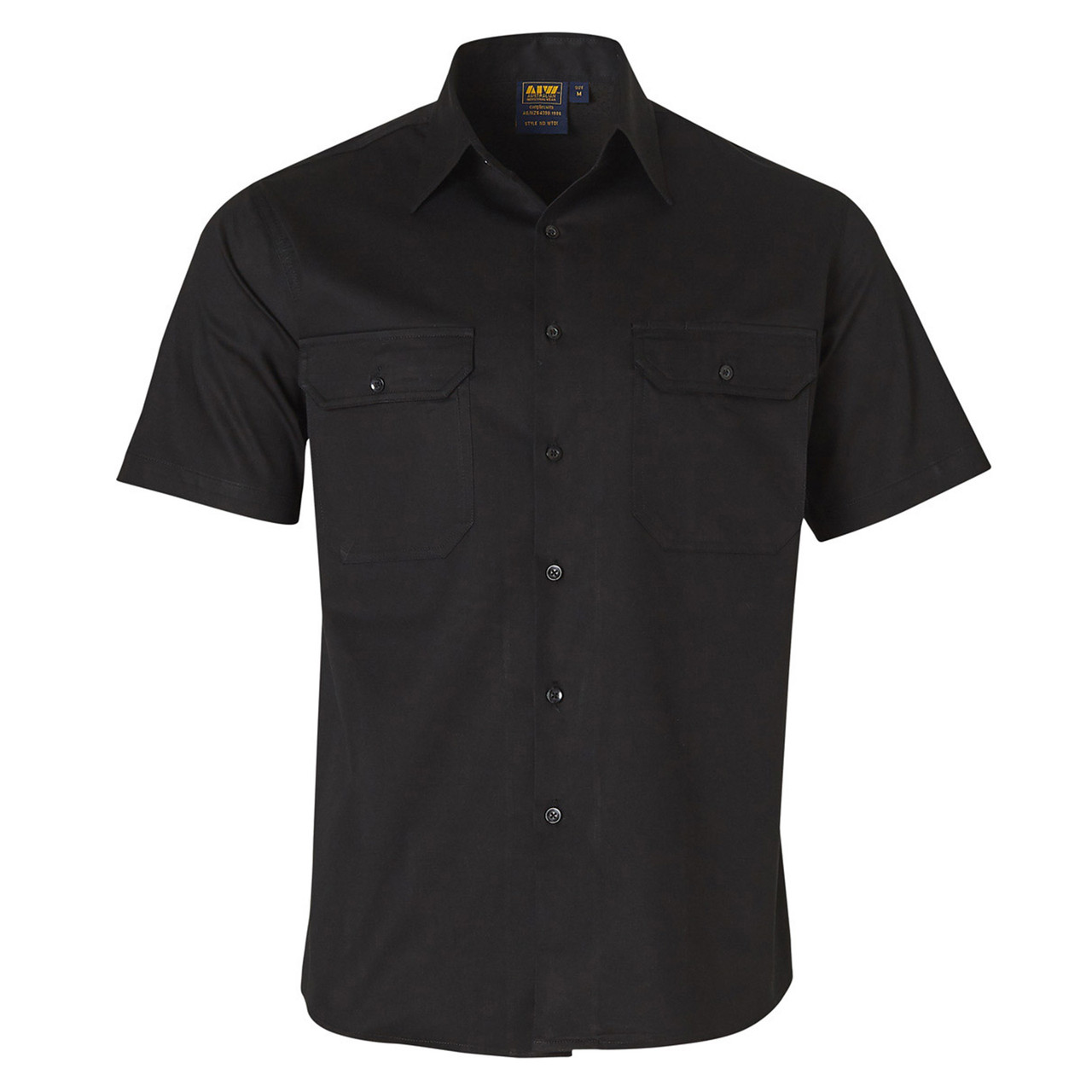 Mens Cool-Breeze Cotton Short Sleeve Work Shirt | Shop Workwear Online