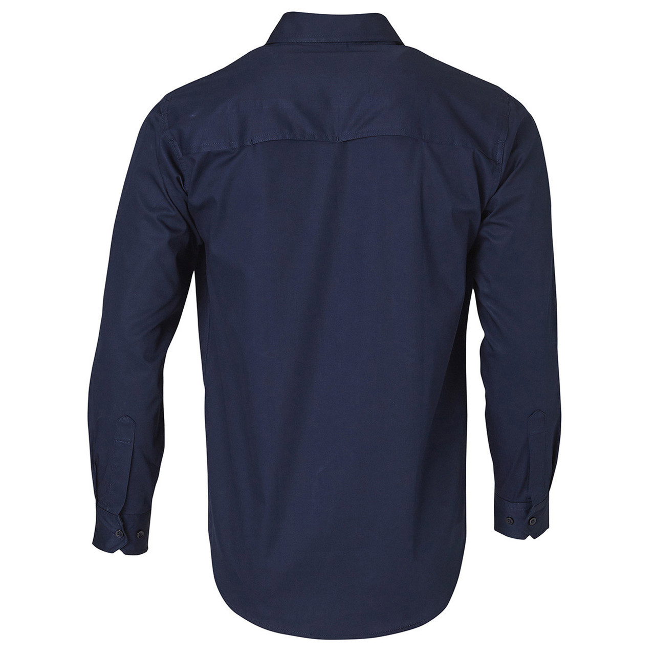 Mens Cool-Breeze Cotton Long Sleeve Work Shirt | Shop Workwear Online