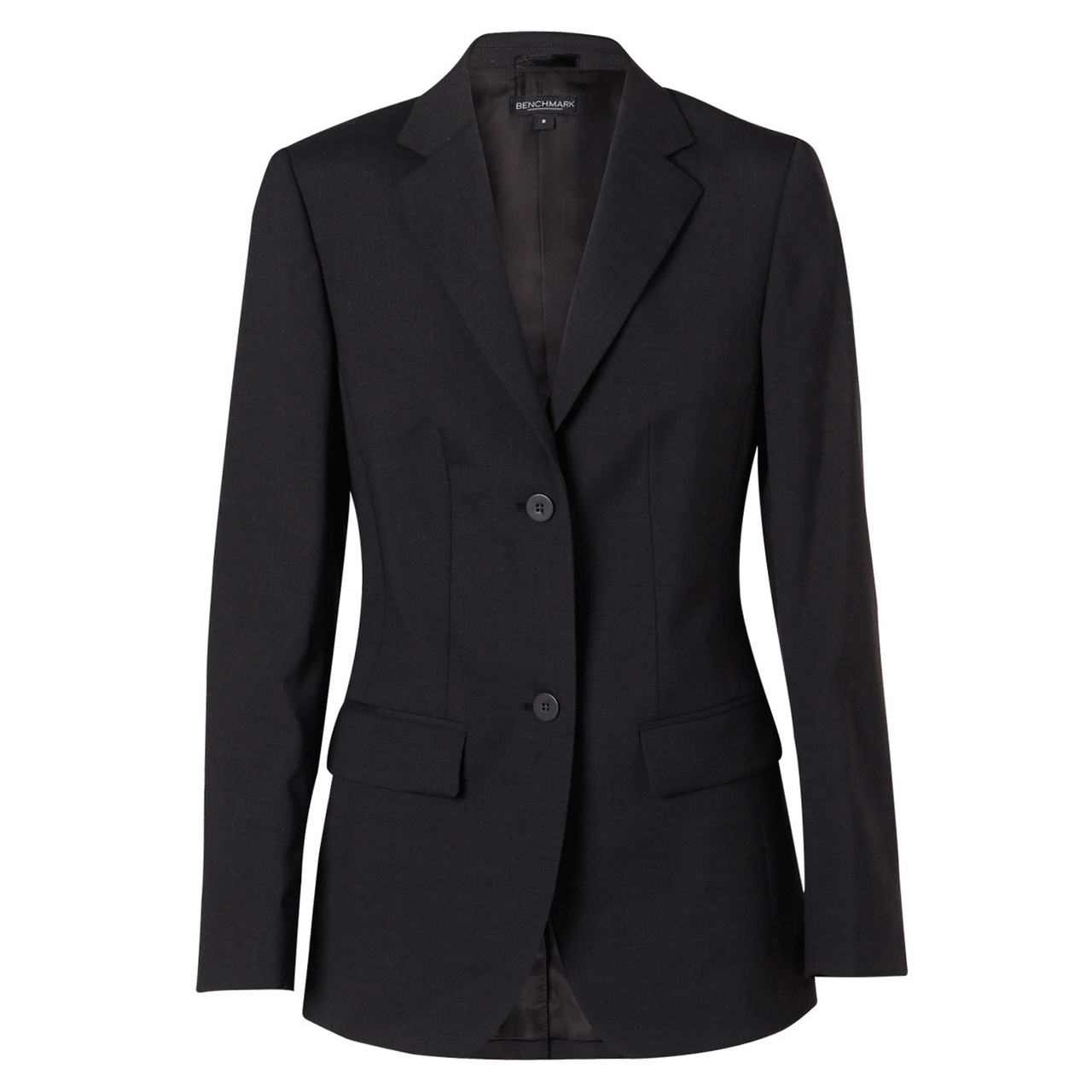 BENCHMARK Women's Wool Blend Stretch Mid Length Jacket M9200