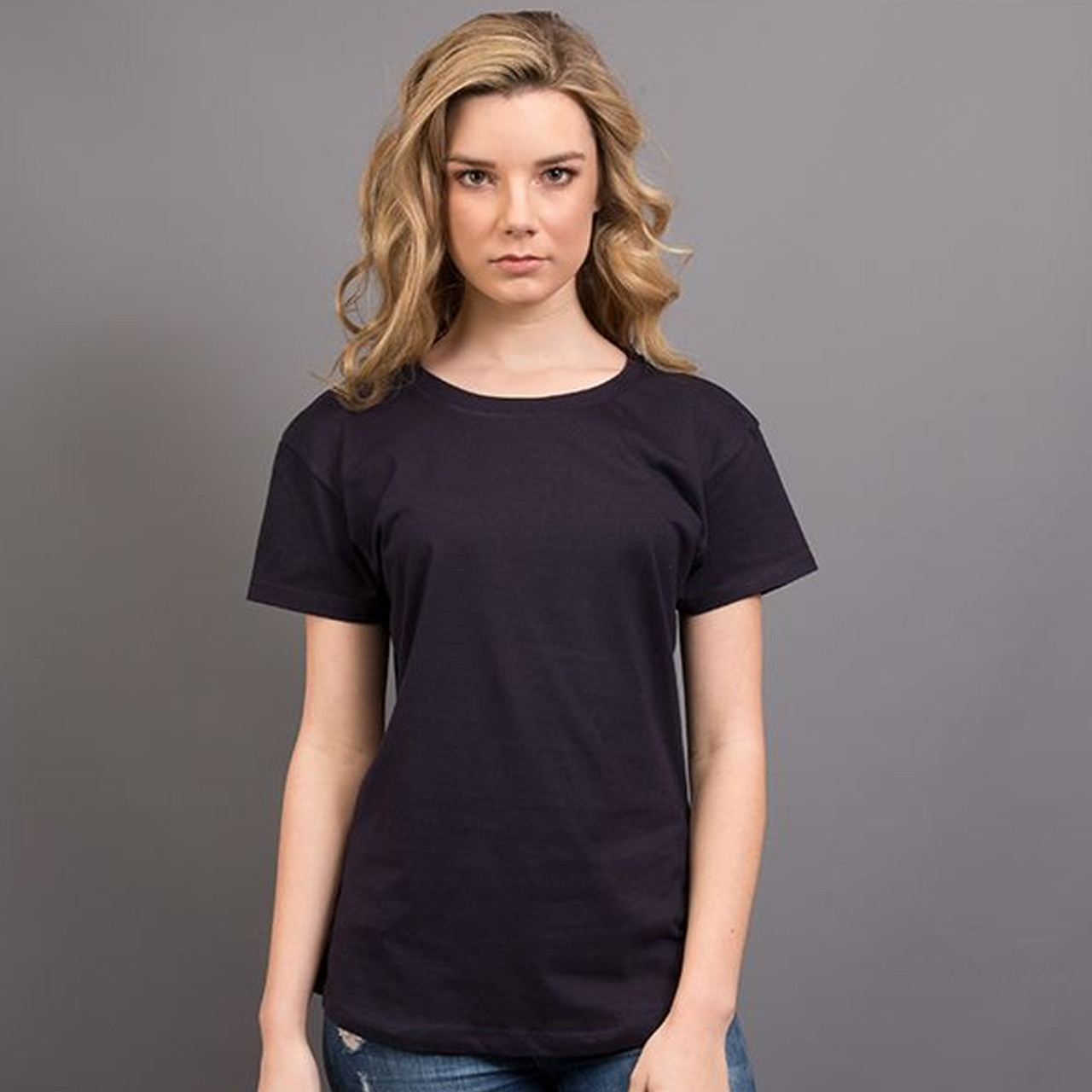 Ladies Combed Cotton Tee | Bulk Discount Plain Womens Tshirts Online