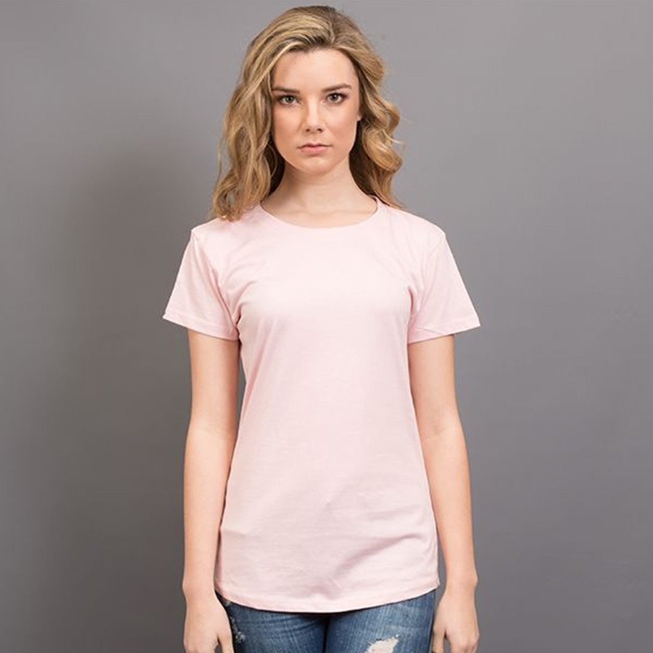 Ladies Combed Cotton Tee | Bulk Discount Plain Womens Tshirts Online