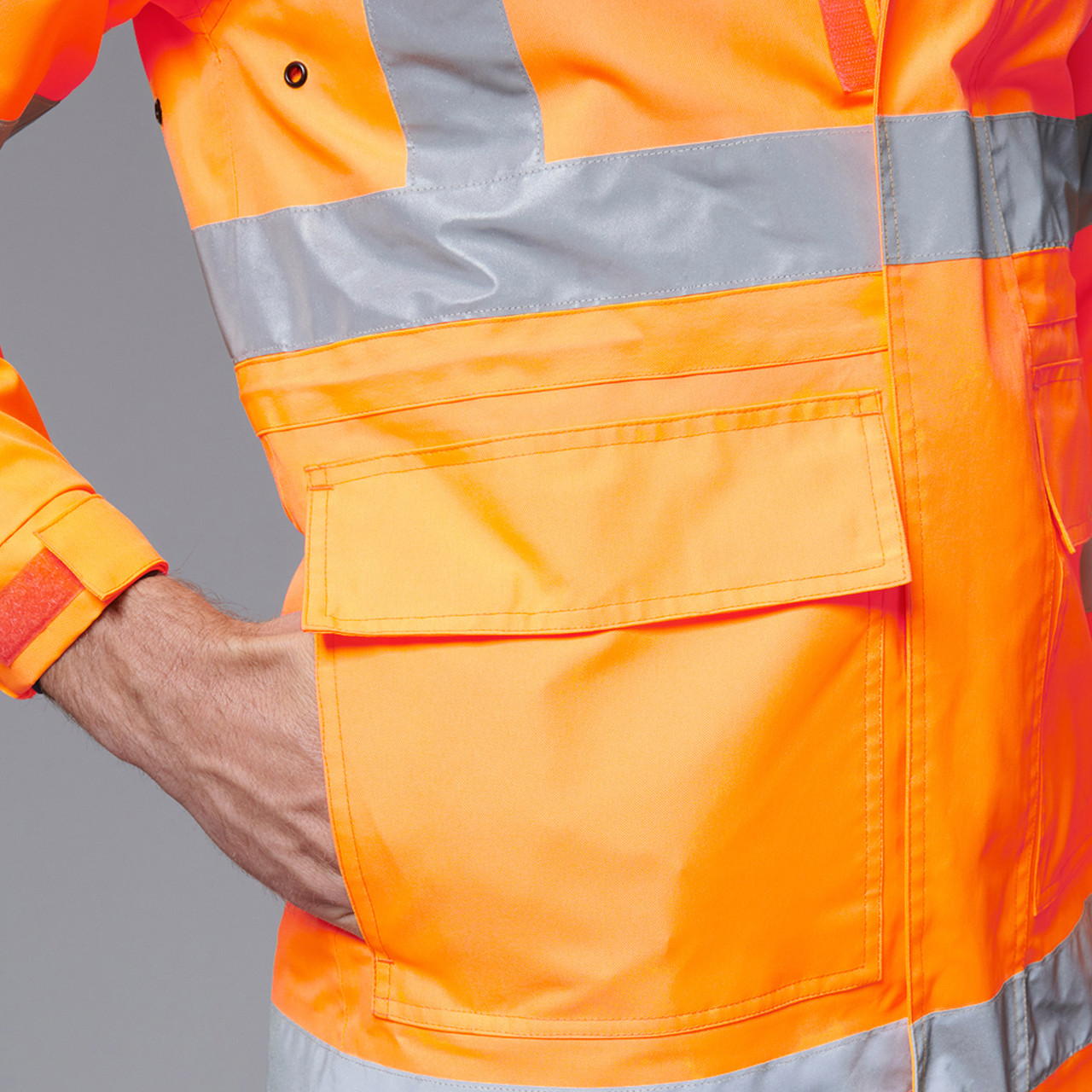 VIC RAIL Waterproof Oxford Shell Safety Biomotion Jacket