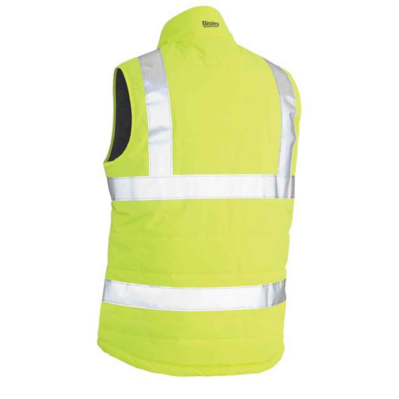 Bisley Workwear Taped Ttmc-w Hi Vis Puffer Vest With X Back (Shower Proof) BV0379XT main image 0