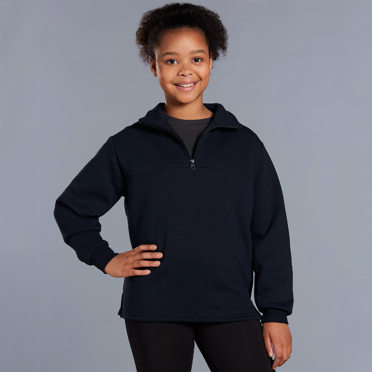 kids half-zip fleecy sweater | buy 