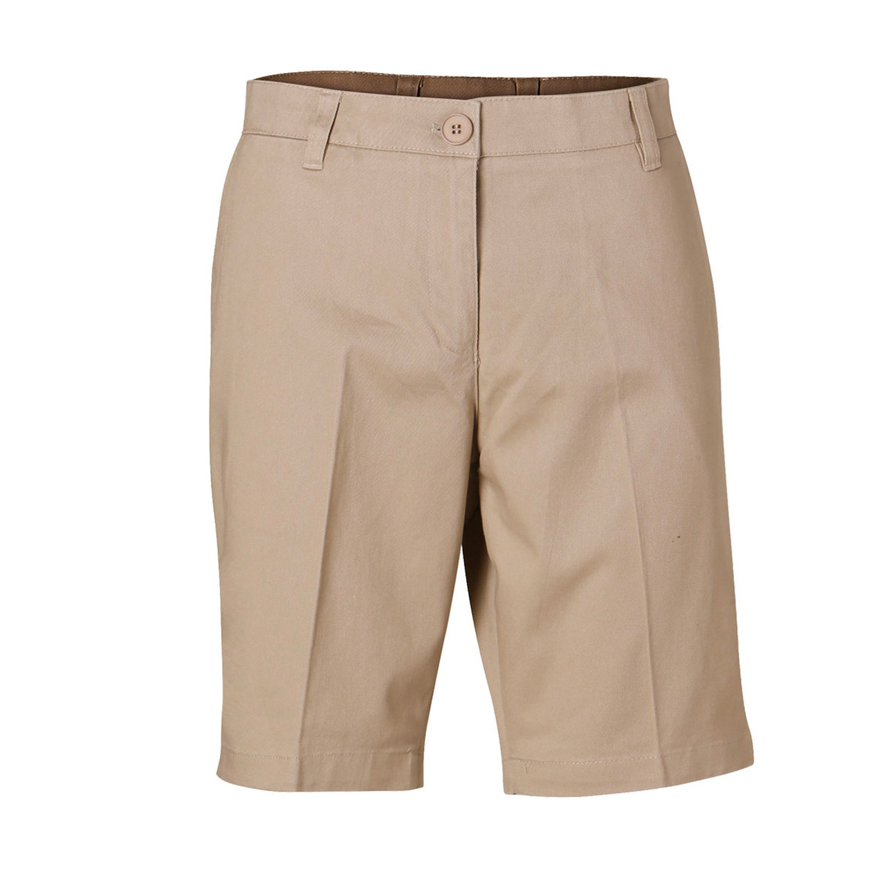 womens twill chino shorts | ladies 