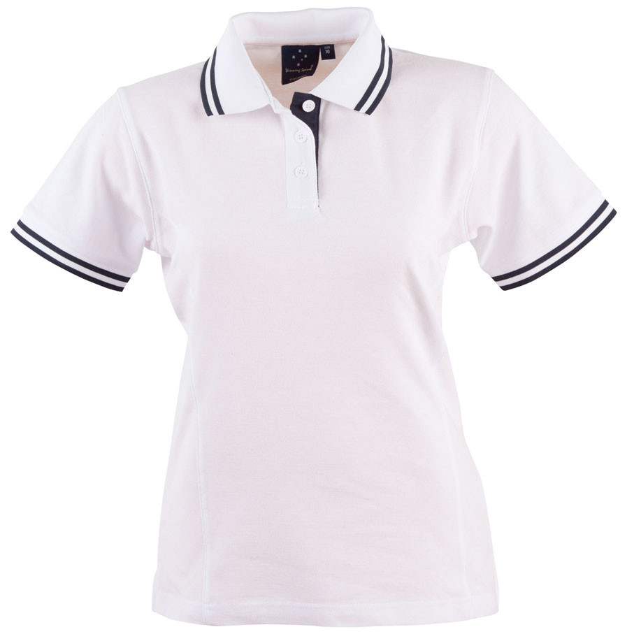 white polo with collar