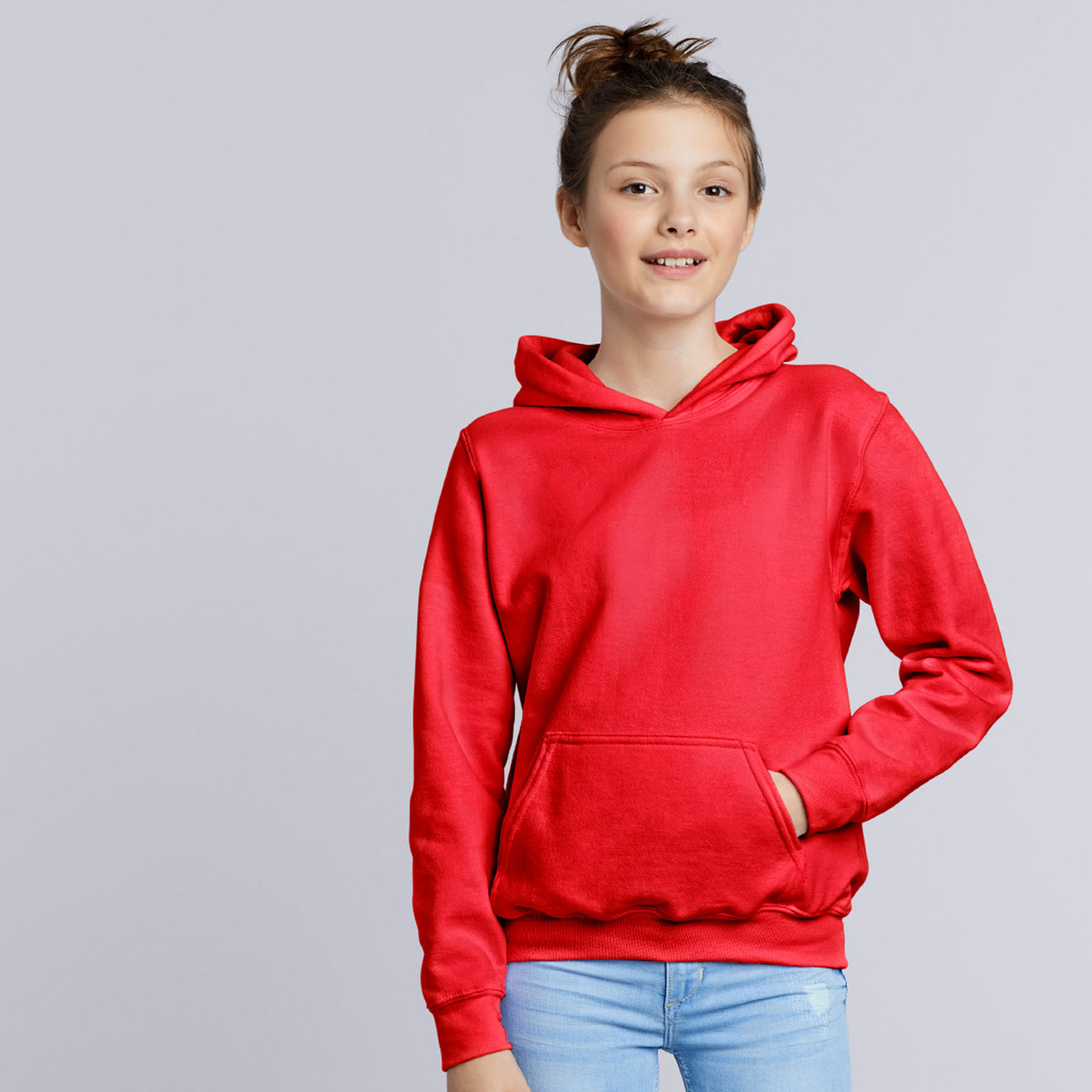youth plain hoodie | gildan wholesale plain clothing | kids blank ...