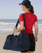 Gym/Sports Bag Shoe Pocket and Wet Clothes Pocket Back Navy