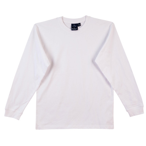 Mens Plain Cotton Jersey Long Sleeve Tshirt | Blank Clothing Tees Online
