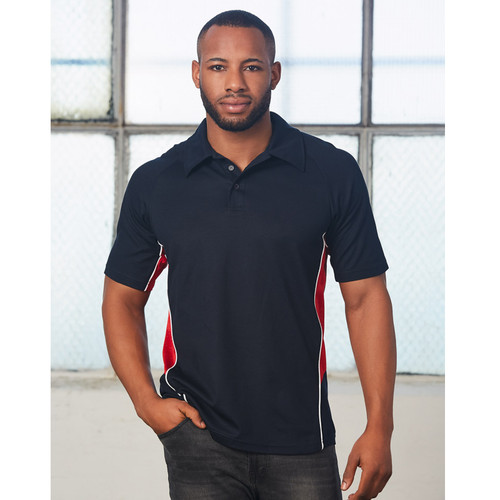 Mens TrueDry Tri-Colour Short Sleeve Polo Shirts | Shop Plain Team Wear
