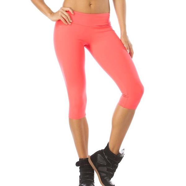 PUMPED Neon Compression Leggings in high-visibility yellow, featuring quick-dry performance fabric and a supportive compression fit for outdoor running, cycling, and gym workouts.