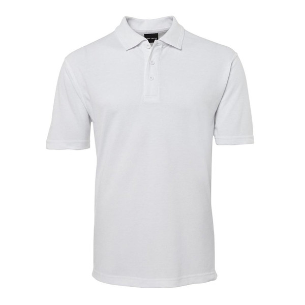 Wholesale Blank Poly/Cotton Knit Polo | White