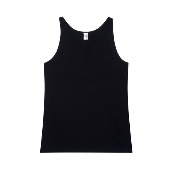 Wholesale Blank Superfine Singlet Black