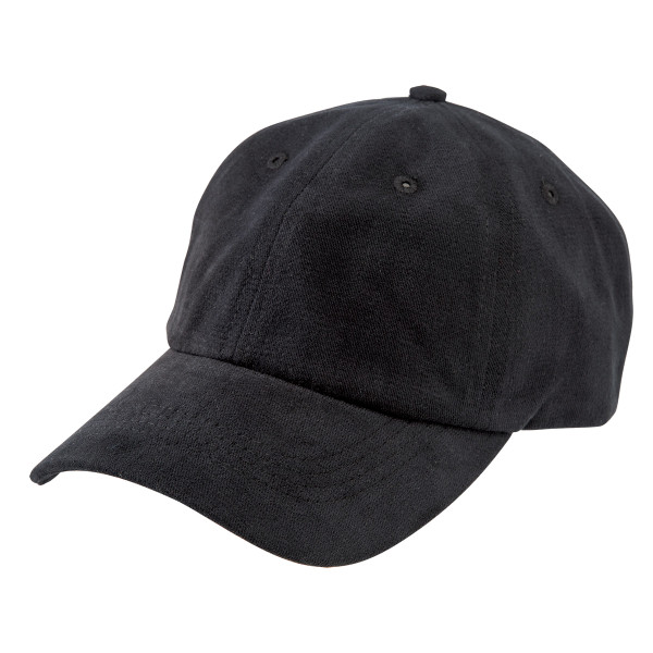 Wholesale Brushed Cotton Chino Caps | Plain Black