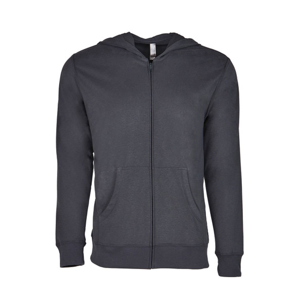 Sueded Jersey Zip Hoody Jacket | Heavy Metal Grey