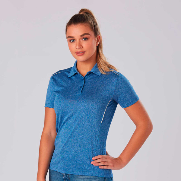 Shop Womens Active Quick Dry Polo Shirt | Reflective Piping