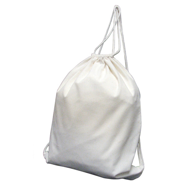 Wholesale Plain Calico Drawstring Cord Tote | Bulk Buy Bags