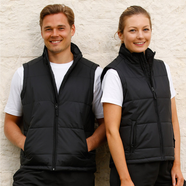 Wholesale Mens Plain Nylon Rip-stop Padded Vest