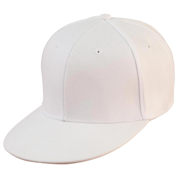 White | Plain Snapback Caps Online