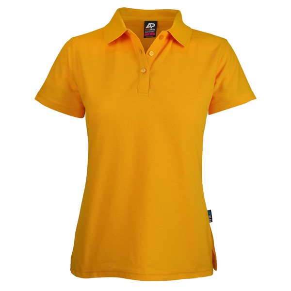 Yellow | Bulk Buy Ladies Plain Polo Shirts Online