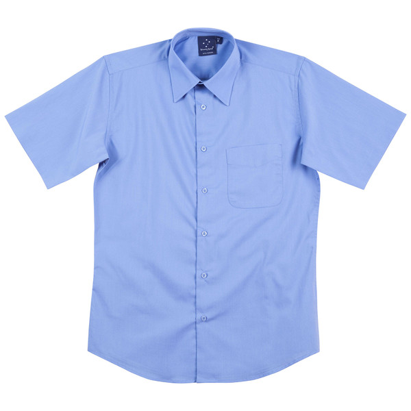 Mid Blue | Mens Wrinkle Resistance Teflon Shirts Online