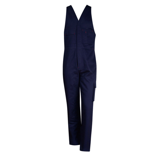 Navy | Mens Cotton Drill Action Back Work Overalls