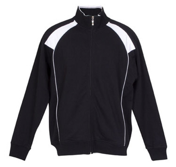 Bulk Buy Men's Track Jacket Black + White