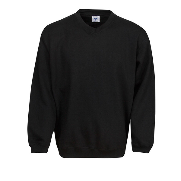Black | Shop Unisex V Neck Fleecy Sloppy Joes Sweater 