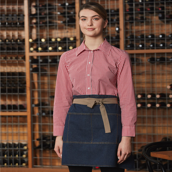 Shop Blank Cotton Denim Half Apron  Shop Blank Cotton Denim Half Apron