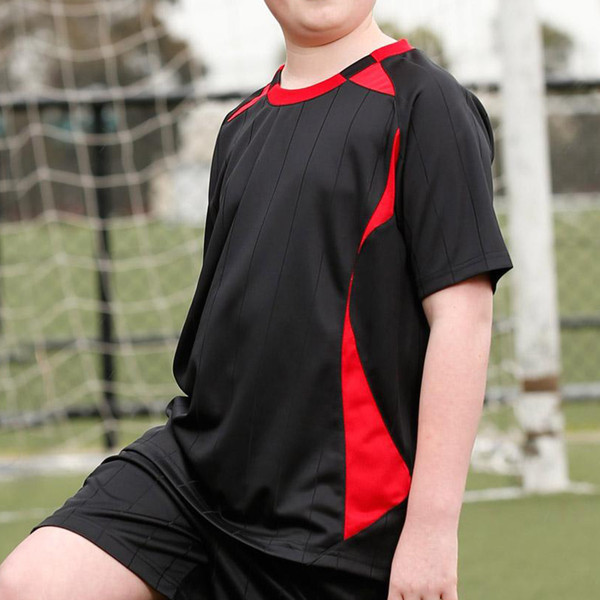 Kids Plain Contrast CoolDry Soccer Jersey