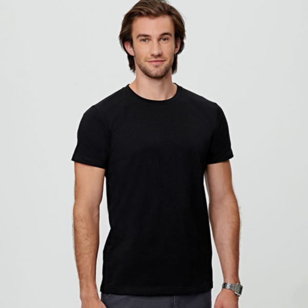 LOFT Mens Premium Cotton Tshirt  Black WS-TS41 Blank Clothing