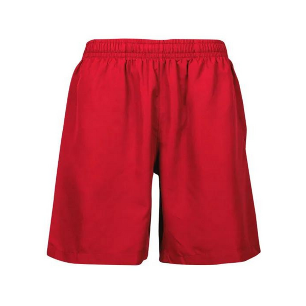 Plain Red | Kids Sports Polyester Silk Shorts Online