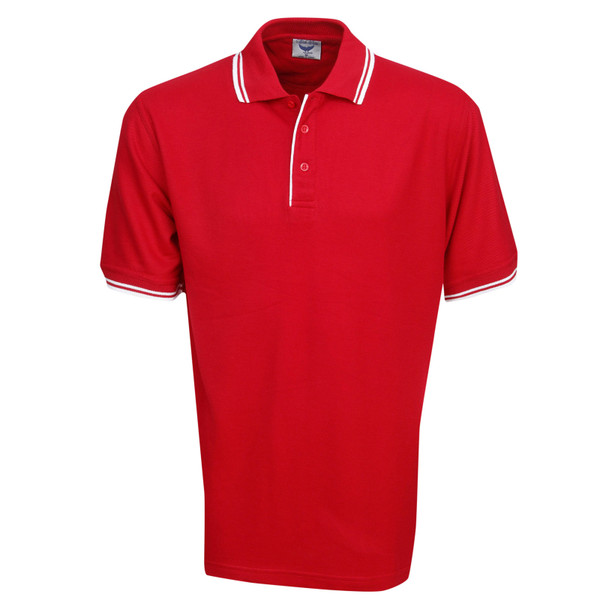 Red+White | Shop Blank Mens Easy Care Polo Shirt