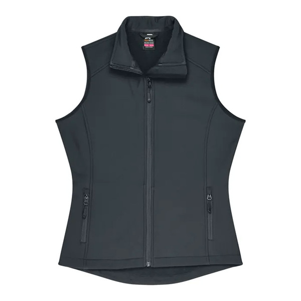 Slate Grey | Plain Womens 2 Layer Performance Softshell Vest