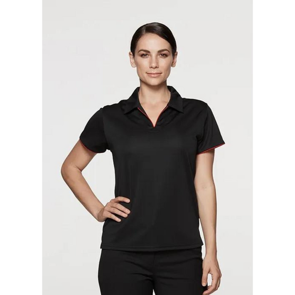 Ladies Contrast Piping Driwear Polo Shirt | Shop Blank Teamwear Online