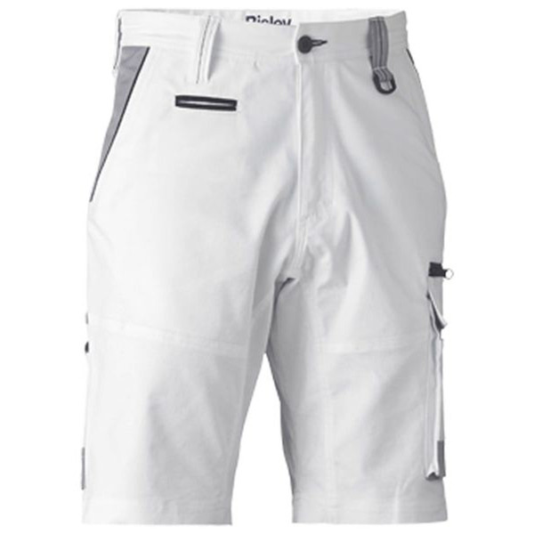 Bisley Painters Contrast Industrial Cargo Short in White
