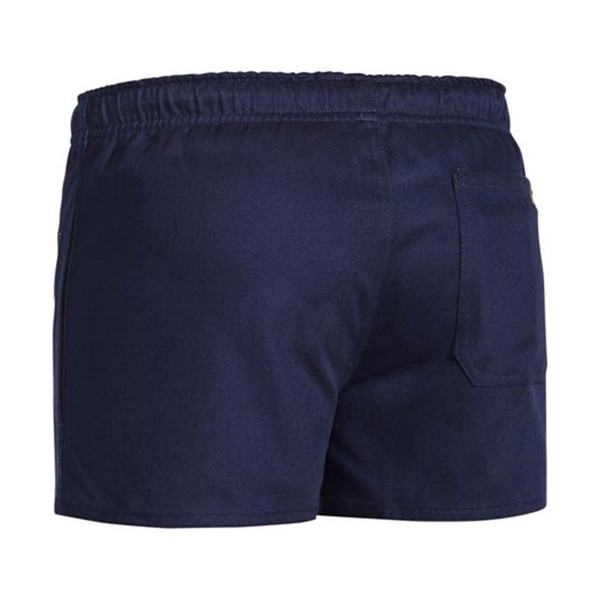 Bisley Mens Rugby 100% Cotton Drill Short - Navy