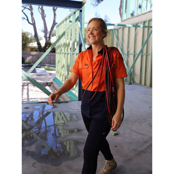 Bisley Women's Cool Lightweight Hi Vis Drill Shirt