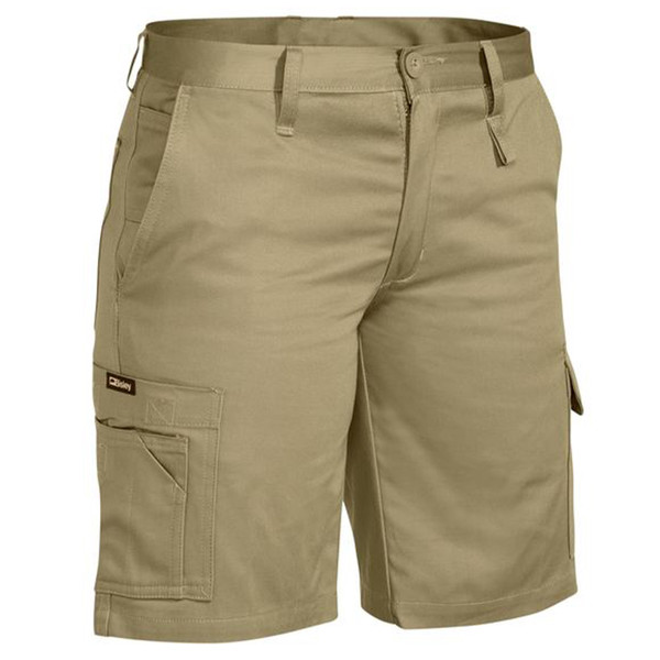 Bisley Womens Cool LightWeight Utility Work Short - Khaki