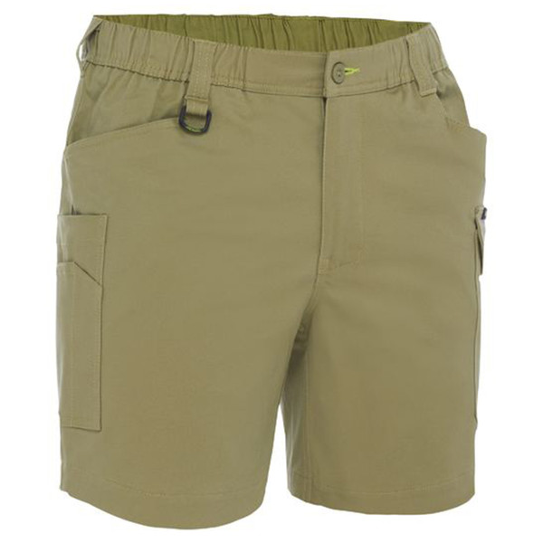 Bisley Stretch Cotton Elastic Waist Cargo Short