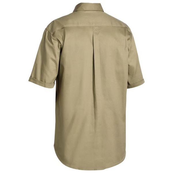 Bisley Closed Front Cotton Drill Shirt - Short Sleeve