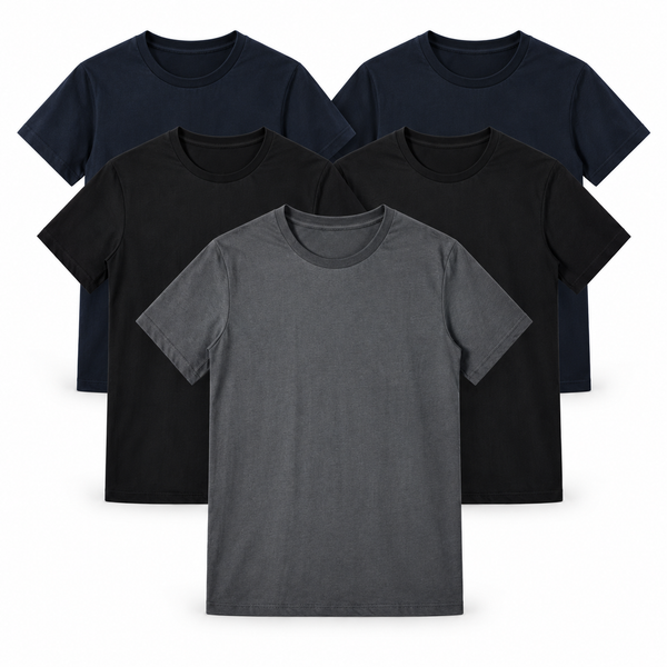 LOFT 5-pack V-shaped bundle: 2 Black + 1 Charcoal + 2 Navy