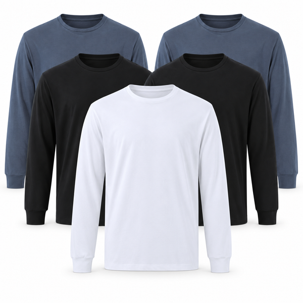 STEVIE 5-pack V-shaped bundle: 2 Black + 1 White + 2 Slate Blue